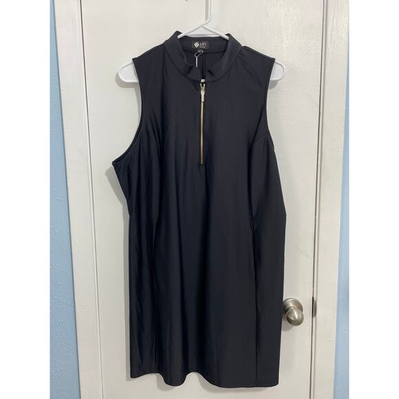 Amy Sport Dress XL Petite Black Tennis Golf Court to Cocktail Country Club NWT - Picture 1 of 6
